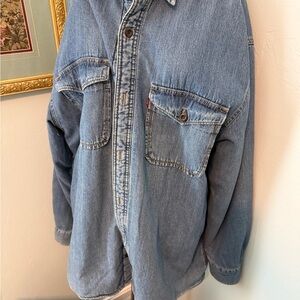 Levi's Classic Men’s Sherpa Blue Denim Jacket “shacket”